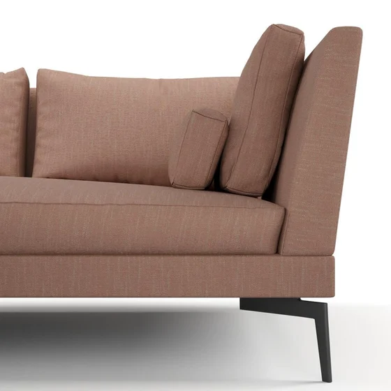 Photo of the fabric Sahel Burnt Orange swatch by Mokum. Use for Upholstery, Accessory. Style of Plain, Texture