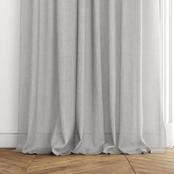 Photo of the fabric Mayfair Chrome swatch by James Dunlop. Use for Sheer Curtains. Style of Sheer, Stripe