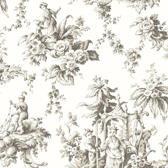 Photo of the fabric Palais De Chine Wallpaper 8793 8793 95 16 swatch by Casadeco. Use for Wall Covering