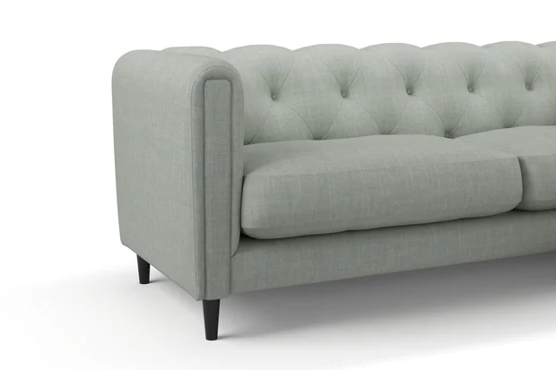 Photo of the fabric Lusk Moonstone swatch by James Dunlop. Use for Upholstery, Accessory. Style of Plain, Texture