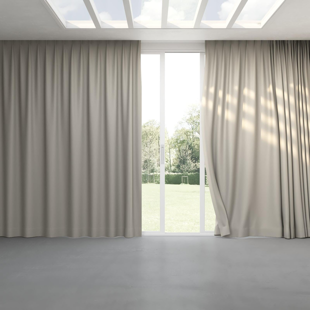 Photo of the fabric Satori Stonewash Driftwood swatch by Mokum. Use for Curtains, Upholstery Light Duty, Accessory, Top of Bed. Style of Plain, Texture