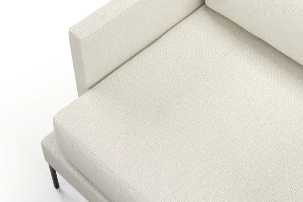 Photo of the fabric Hollywood Alabaster swatch by Mokum. Use for Upholstery, Accessory. Style of Plain, Texture