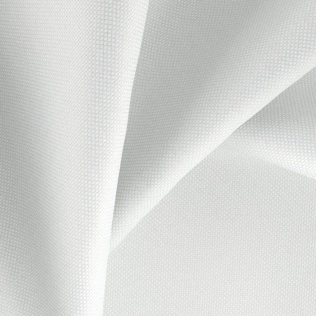 Photo of the fabric Grove Snow swatch by Zepel. Use for Curtains, Upholstery, Accessory, Top of Bed. Style of Plain, Texture