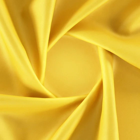 Photo of the fabric Catwalk Curcuma swatch by Zepel. Use for Curtains, Upholstery Light Duty, Accessory, Top of Bed. Style of Plain, Taffeta