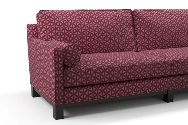 Photo of the fabric Tapa Fuchsia swatch by James Dunlop. Use for Upholstery, Accessory. Style of Geometric