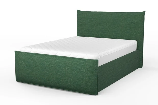 Photo of the fabric Elba Palm Leaf swatch by Mokum. Use for Upholstery, Accessory. Style of Plain, Texture