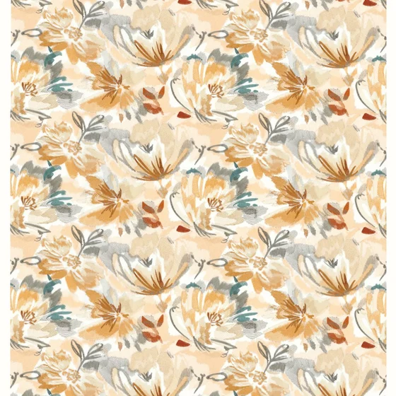 Photo of the fabric Pretoria 4744 4744 0144 swatch by Casamance. Use for Curtains, Accessory. Style of Embroidery, Floral And Botannical