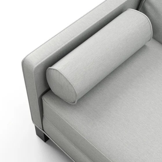 Photo of the fabric Provence Silver swatch by James Dunlop Essentials. Use for Curtains, Upholstery, Accessory, Top of Bed. Style of Plain, Texture