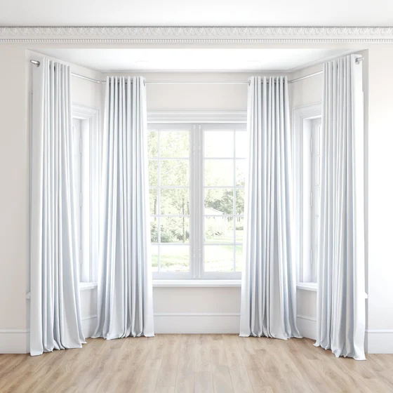 Photo of the fabric Stallion 2 UC White swatch by James Dunlop Essentials. Use for Curtains, Accessory. Style of Plain, Texture