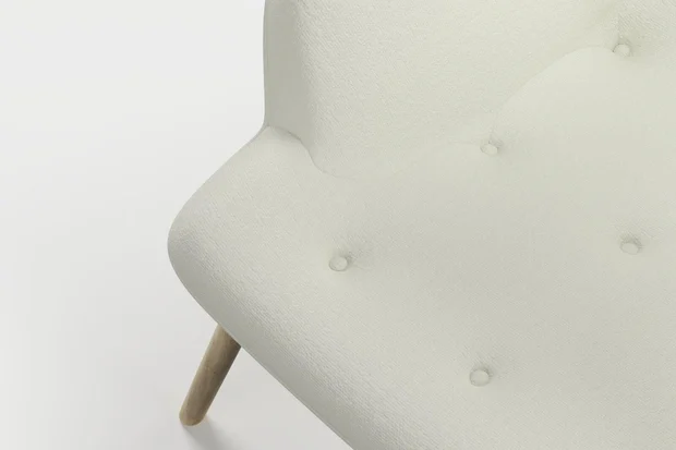 Photo of the fabric Duel Bone swatch by James Dunlop FibreGuard. Use for Upholstery, Accessory. Style of Plain, Texture