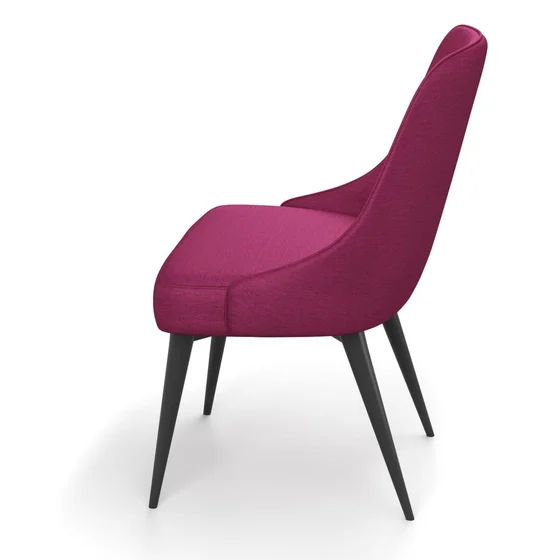 Photo of the fabric Provence Sangria swatch by James Dunlop Essentials. Use for Curtains, Upholstery, Accessory, Top of Bed. Style of Plain, Texture