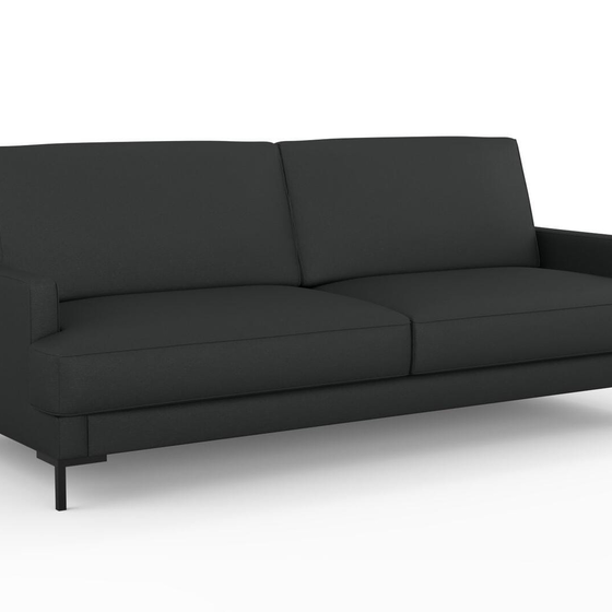 Photo of the fabric Epitome Basalt swatch by Mokum. Use for Upholstery, Accessory. Style of Plain, Taffeta