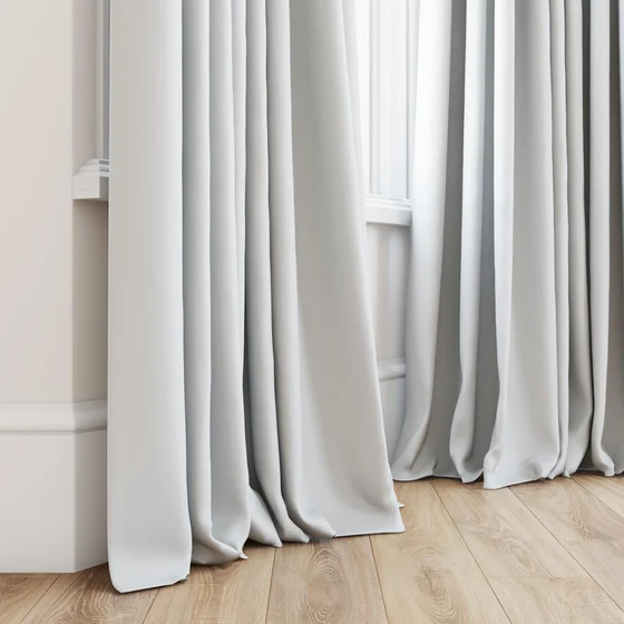 Photo of the fabric Quantum FR Cloud swatch by Linings. Use for Curtains. Style of Dim Out