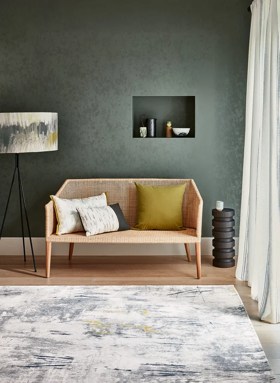 Photo of the fabric Sgraffito Rug 290 X 390 Rg9186Xxl in situ by Villa Nova. Use for Rug