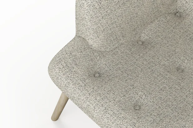 Photo of the fabric Entwine Volcanic swatch by James Dunlop. Use for Upholstery, Accessory. Style of Plain, Texture