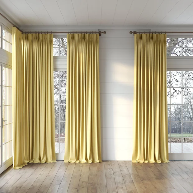 Photo of the fabric Luxe Straw swatch by James Dunlop Essentials. Use for Curtains, Accessory, Top of Bed. Style of Plain, Texture