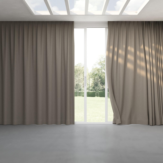 Photo of the fabric Satori Stonewash Tussah swatch by Mokum. Use for Curtains, Upholstery Light Duty, Accessory, Top of Bed. Style of Plain, Texture