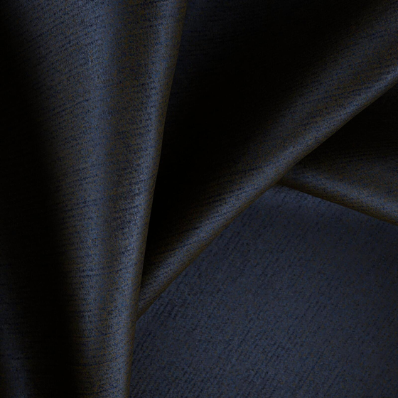 Photo of the fabric Opulent Navy swatch by FR-One. Use for Curtains, Upholstery, Accessory. Style of Plain, Velvet