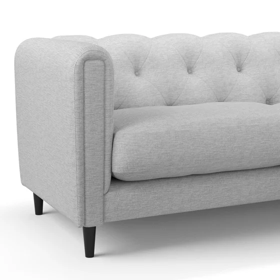 Photo of the fabric Newport Silver swatch by James Dunlop. Use for Upholstery, Accessory. Style of Plain