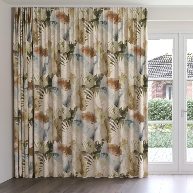 Photo of the fabric Canopy Autumn swatch by James Dunlop. Use for Curtains, Accessory. Style of Floral And Botannical