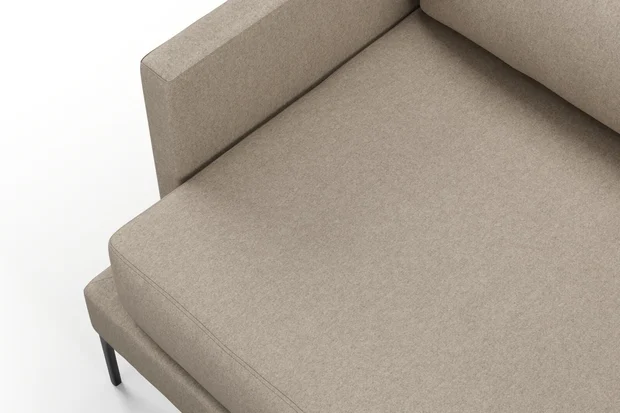 Photo of the fabric Prato Pumice swatch by Mokum. Use for Upholstery, Accessory. Style of Plain, Texture