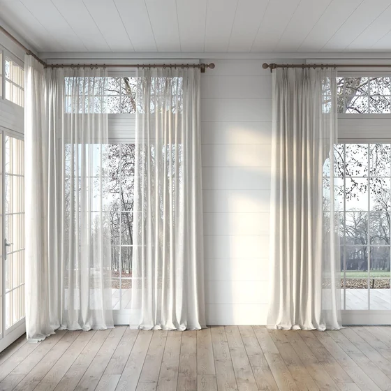 Photo of the fabric Illusion Linen swatch by James Dunlop. Use for Sheer Curtains. Style of Plain, Sheer