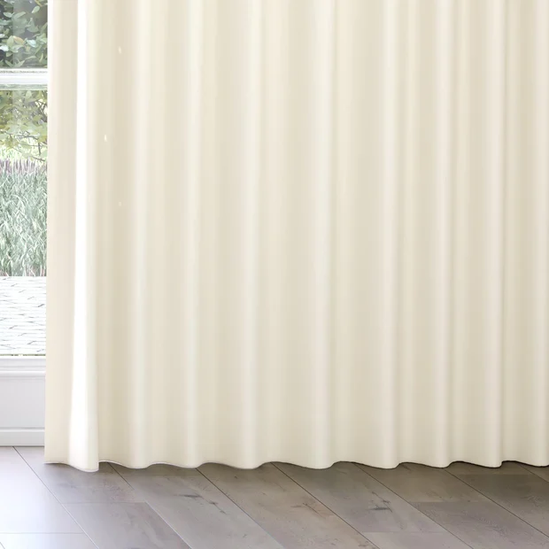 Photo of the fabric Vela Sand swatch by James Dunlop FibreGuard. Use for Curtains, Upholstery, Accessory, Top of Bed. Style of Plain, Velvet