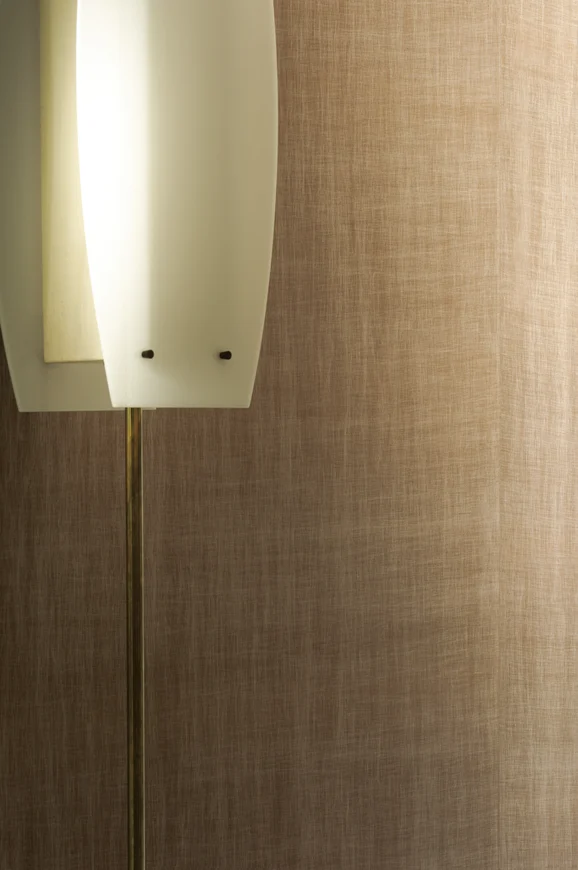 Photo of the fabric Hemera Wp 7108 7108 1219 in situ by Casamance. Use for Wall Covering. Style of Plain