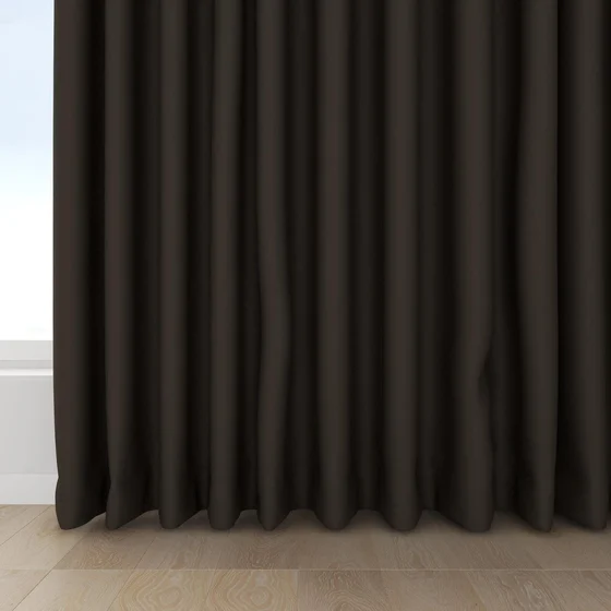 Photo of the fabric Eternal Clove swatch by Mokum. Use for Curtains, Upholstery, Accessory. Style of Plain, Texture