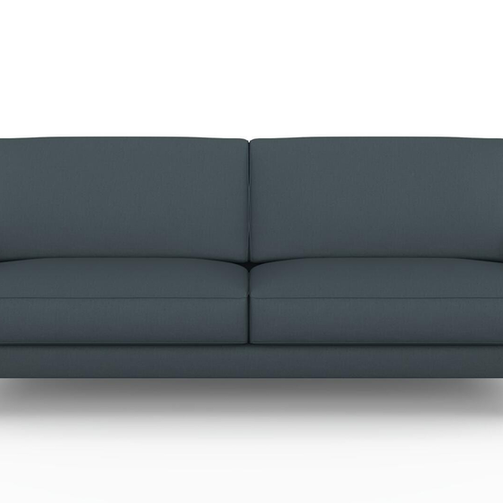 Photo of the fabric Eternal Petrol swatch by Mokum. Use for Curtains, Upholstery, Accessory. Style of Plain, Texture