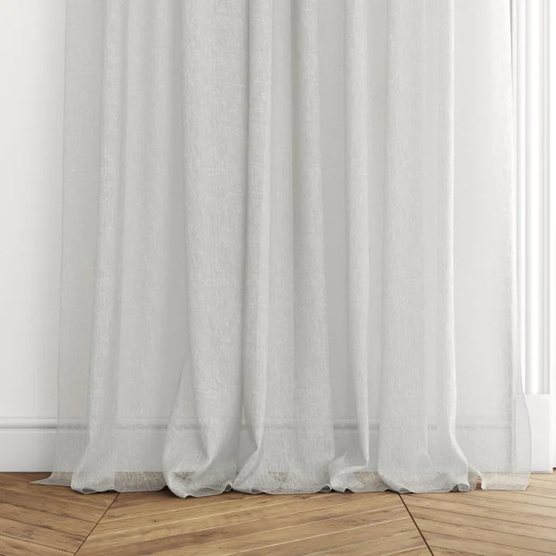 Photo of the fabric Vapour Pearl swatch by James Dunlop Essentials. Use for Sheer Curtains. Style of Plain, Sheer