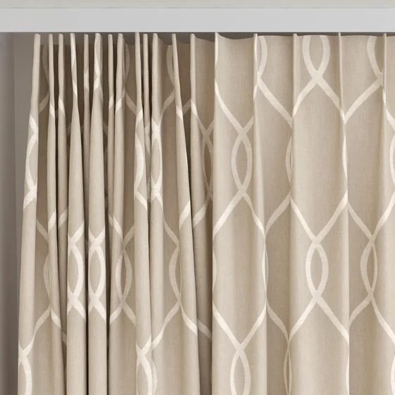 Photo of the fabric Latimer Latte swatch by James Dunlop. Use for Curtains, Accessory. Style of Traditional