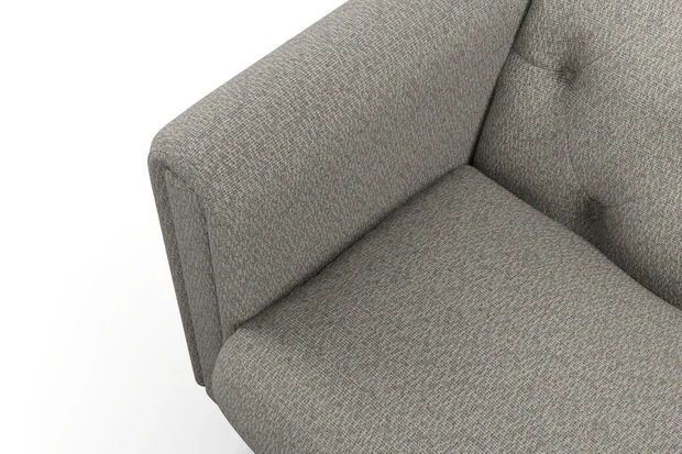 Photo of the fabric Stretch Sterling swatch by James Dunlop FibreGuard. Use for Upholstery, Accessory. Style of Plain, Texture