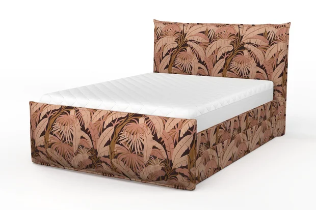 Photo of the fabric Palm Springs Whisky swatch by Catherine Martin by Mokum. Use for Upholstery, Accessory. Style of Floral And Botannical, Velvet