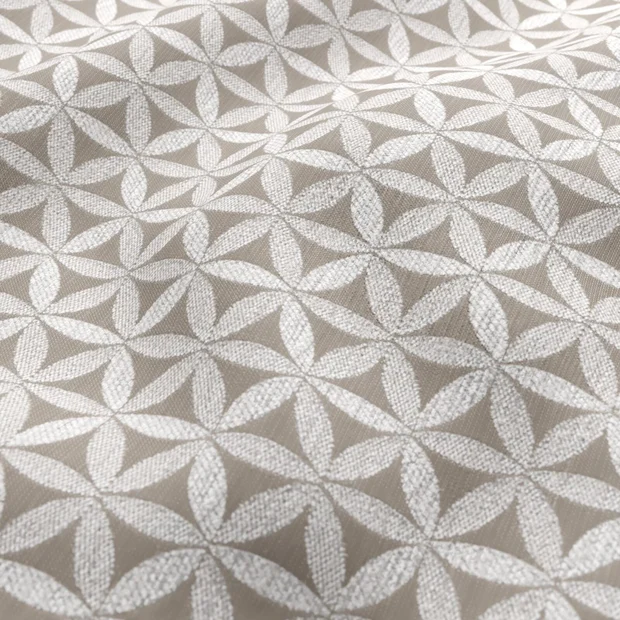Photo of the fabric Tapa Pumice swatch by James Dunlop. Use for Upholstery, Accessory. Style of Geometric