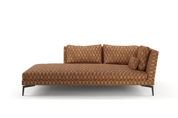 Photo of the fabric Beverly Hills Whisky swatch by Catherine Martin by Mokum. Use for Upholstery, Accessory. Style of Geometric, Velvet