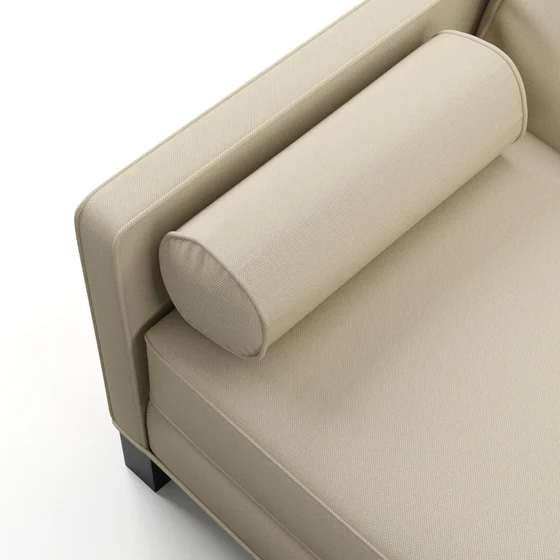 Photo of the fabric Noosa Sand swatch by James Dunlop. Use for Upholstery, Accessory. Style of Plain, Texture