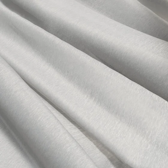 Photo of the fabric Malaga Stone swatch by James Dunlop Essentials. Use for Sheer Curtains. Style of Plain, Sheer