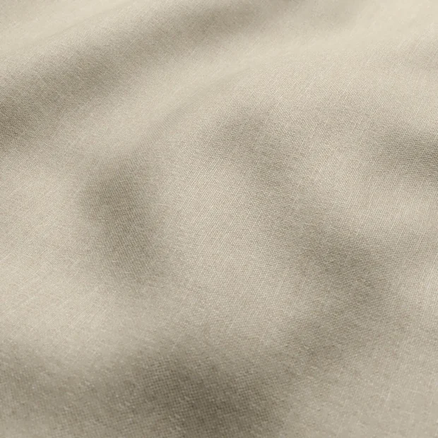Photo of the fabric Banksia Linen swatch by James Dunlop. Use for Curtains, Accessory, Top of Bed. Style of Plain, Texture