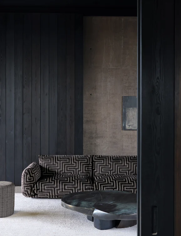 Photo of the fabric Horace Z683 01 in situ by Zinc. Use for Upholstery Light Duty, Accessory. Style of Velvet