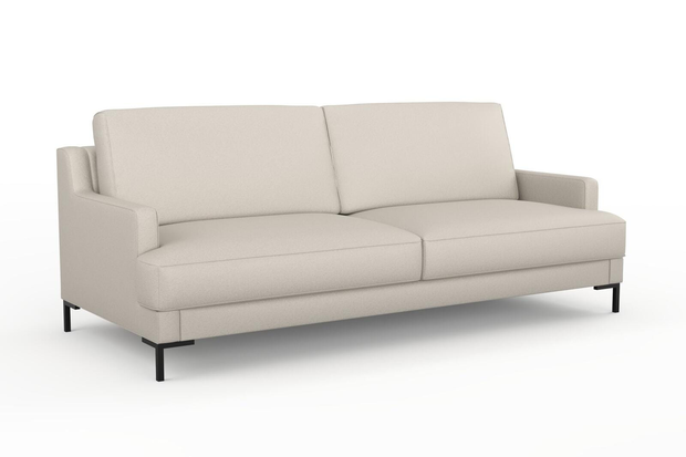 Photo of the fabric Epitome Eggshell swatch by Mokum. Use for Upholstery, Accessory. Style of Plain, Taffeta