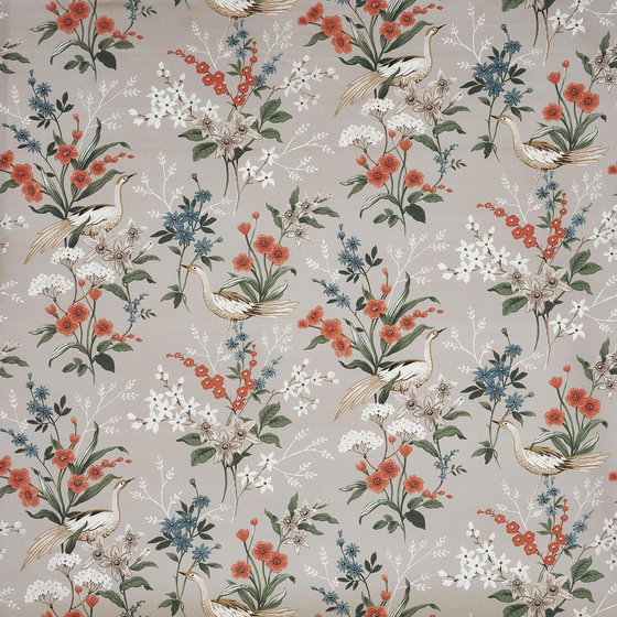 Photo of the fabric Jade 8788 460 swatch by Prestigious. Use for Curtains, Accessory. Style of Floral And Botannical, Print