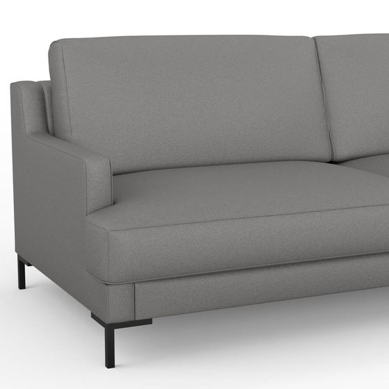 Photo of the fabric Epitome Smoke swatch by Mokum. Use for Upholstery, Accessory. Style of Plain, Taffeta