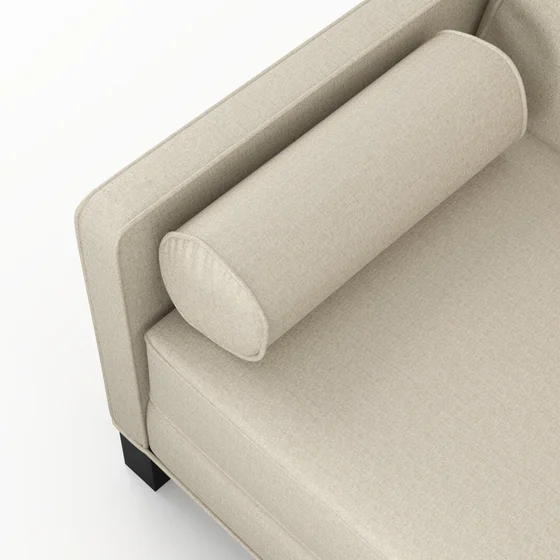 Photo of the fabric Delta Snowgum swatch by James Dunlop. Use for Upholstery, Accessory, Top of Bed. Style of Plain, Texture