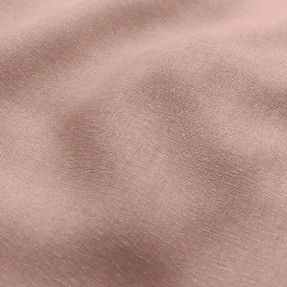 Photo of the fabric Tahiti Blush swatch by Mokum FibreGuard. Use for Curtains, Upholstery, Accessory, Top of Bed. Style of Chenille, Plain