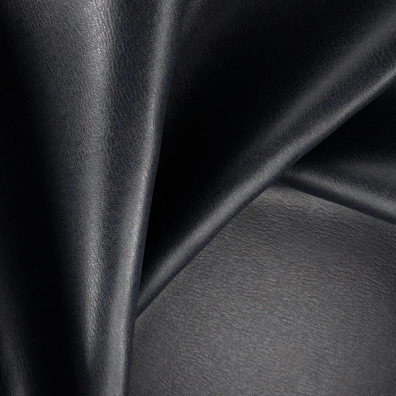 Photo of the fabric Tannery Raven swatch by Zepel. Use for Upholstery, Accessory, Top of Bed. Style of Leather And Vinyl, Plain