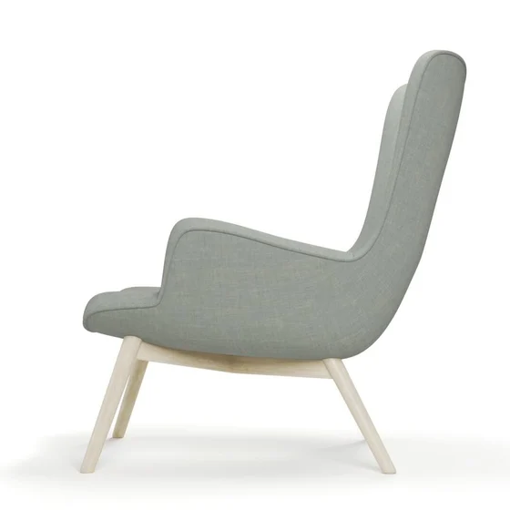 Photo of the fabric Lusk Moonstone swatch by James Dunlop. Use for Upholstery, Accessory. Style of Plain, Texture