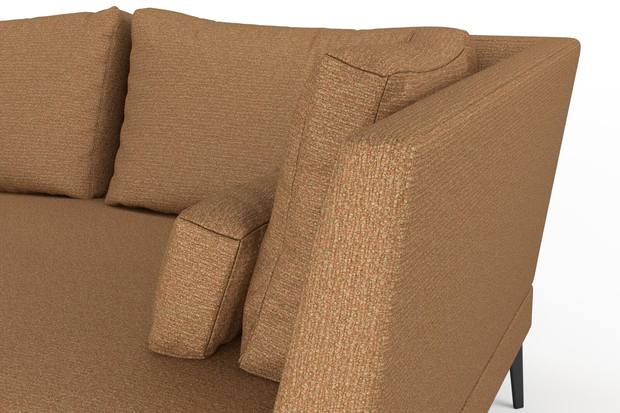 Photo of the fabric Grain Rust swatch by Mokum. Use for Upholstery, Accessory, Top of Bed. Style of Plain, Texture