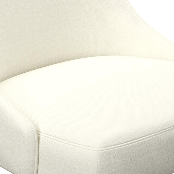 Photo of the fabric Keystone Ecru swatch by James Dunlop FibreGuard. Use for Curtains, Upholstery, Accessory, Top of Bed. Style of Plain, Texture
