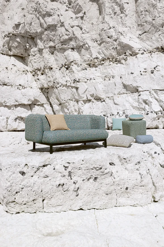 Photo of the fabric Flow K5263 05 in situ by Kirkby Design. Use for Upholstery, Accessory. Style of Abstract, Texture